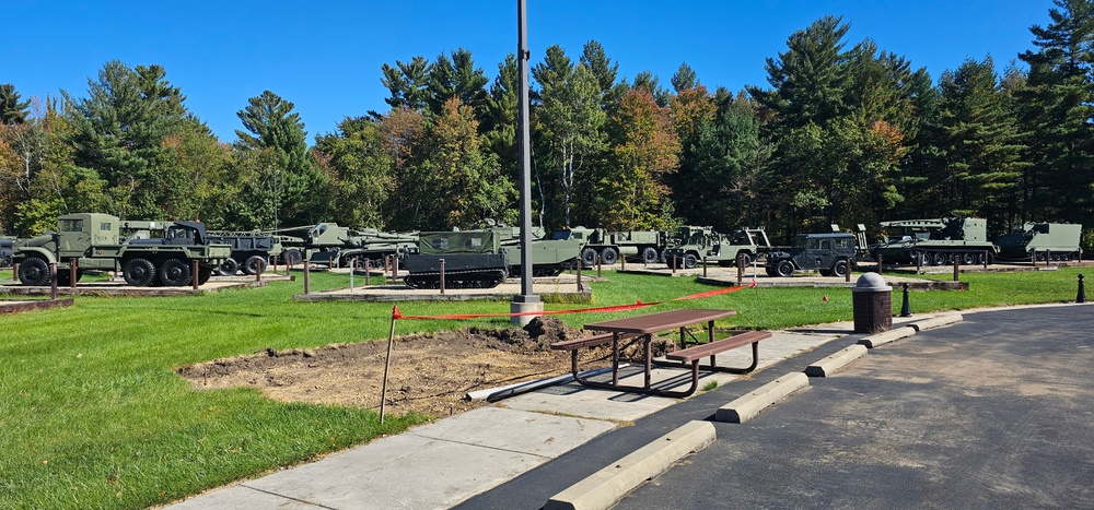New concrete pads added to Fort McCoy's Commemorative Area