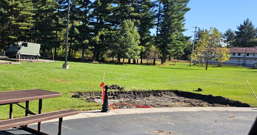 New concrete pads added to Fort McCoy's Commemorative Area