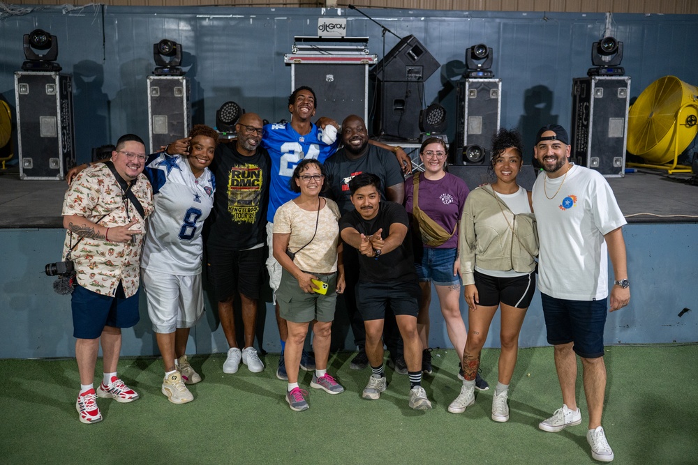 DJ Hawk Visits Deployed Troops