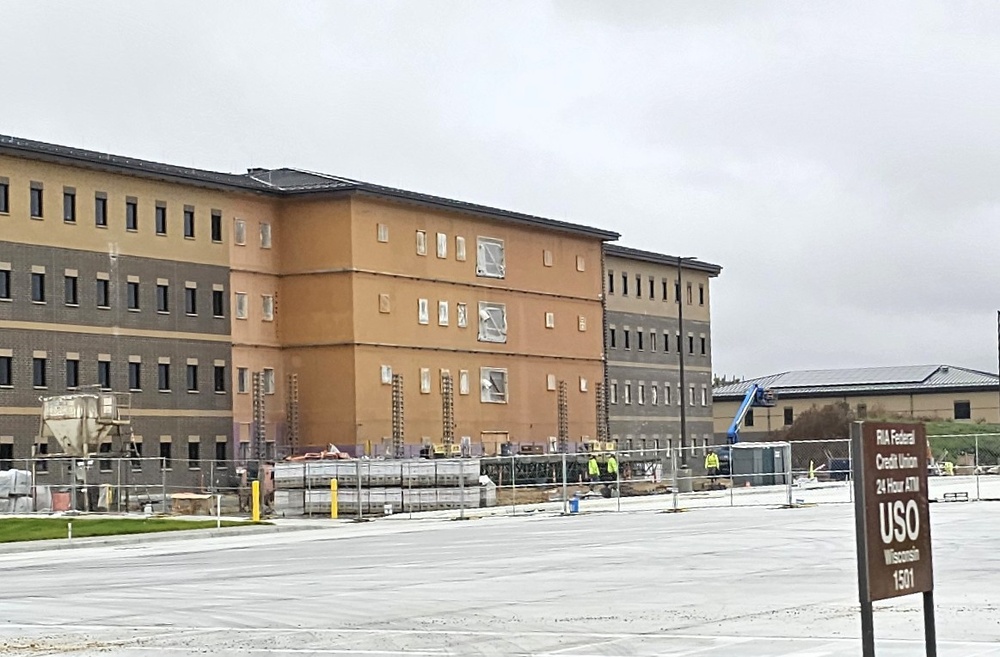 October 2025 construction operations of East Barracks Project at Fort McCoy
