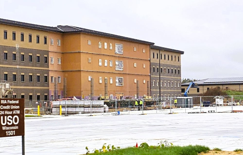 October 2025 construction operations of East Barracks Project at Fort McCoy