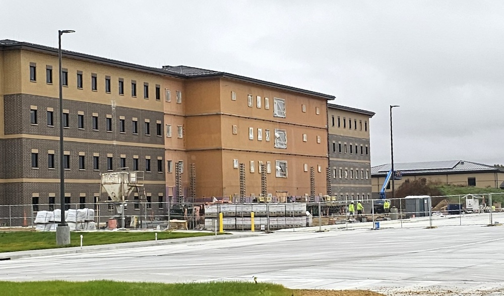 October 2025 construction operations of East Barracks Project at Fort McCoy