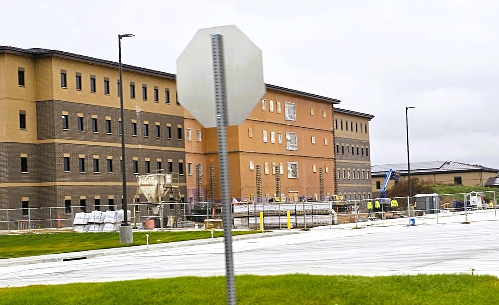 October 2025 construction operations of East Barracks Project at Fort McCoy