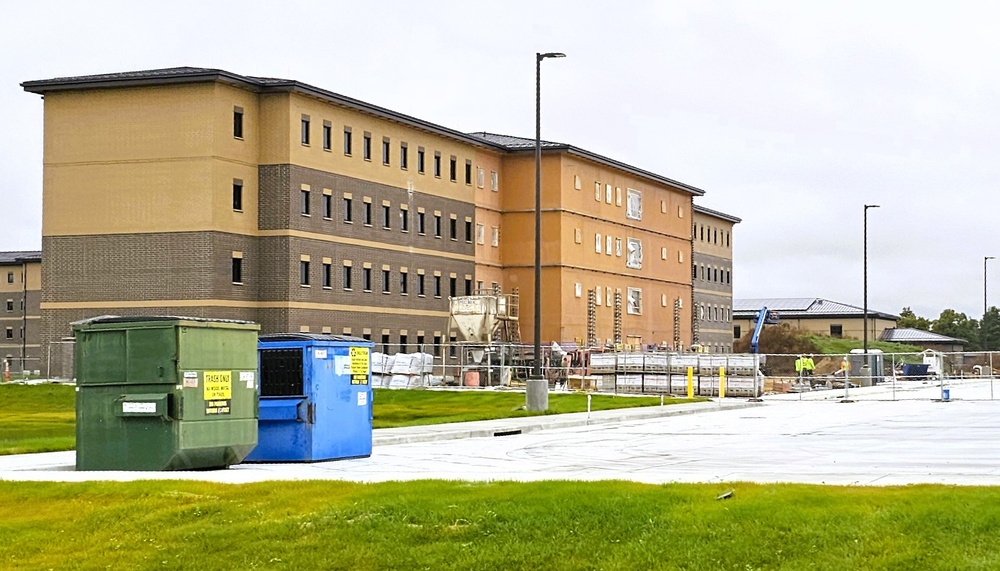 October 2025 construction operations of East Barracks Project at Fort McCoy