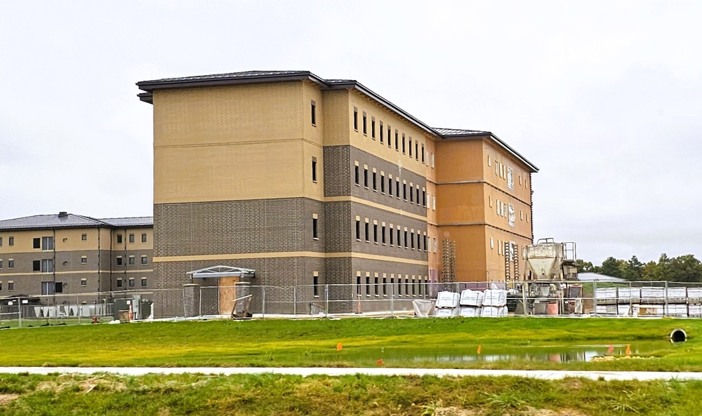 October 2025 construction operations of East Barracks Project at Fort McCoy