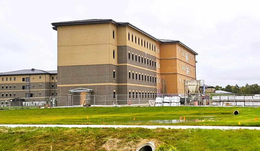October 2025 construction operations of East Barracks Project at Fort McCoy