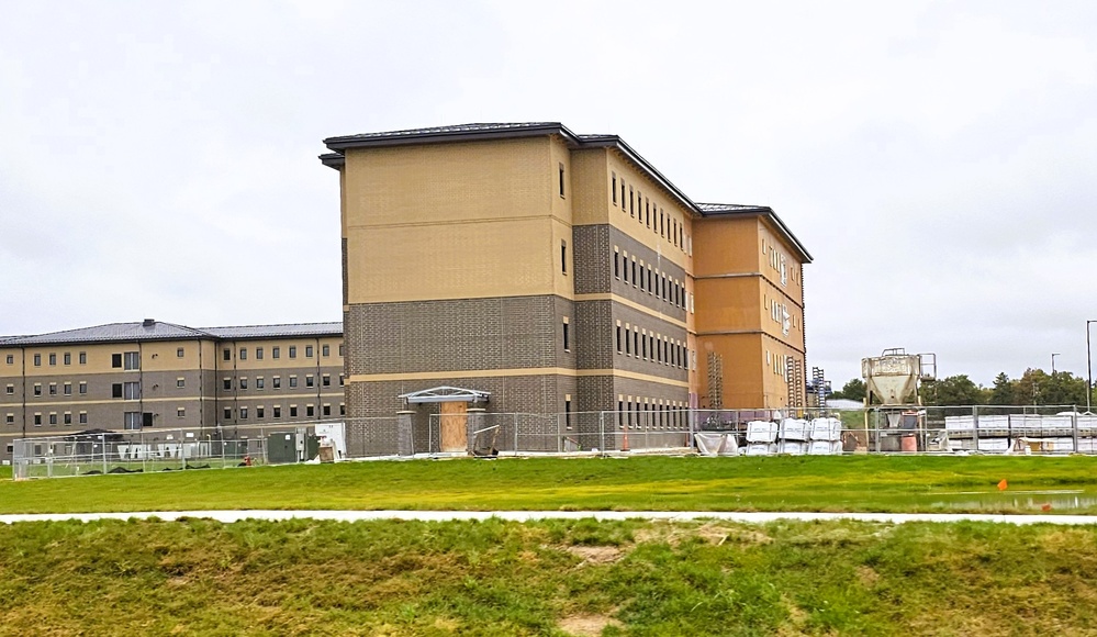 October 2025 construction operations of East Barracks Project at Fort McCoy