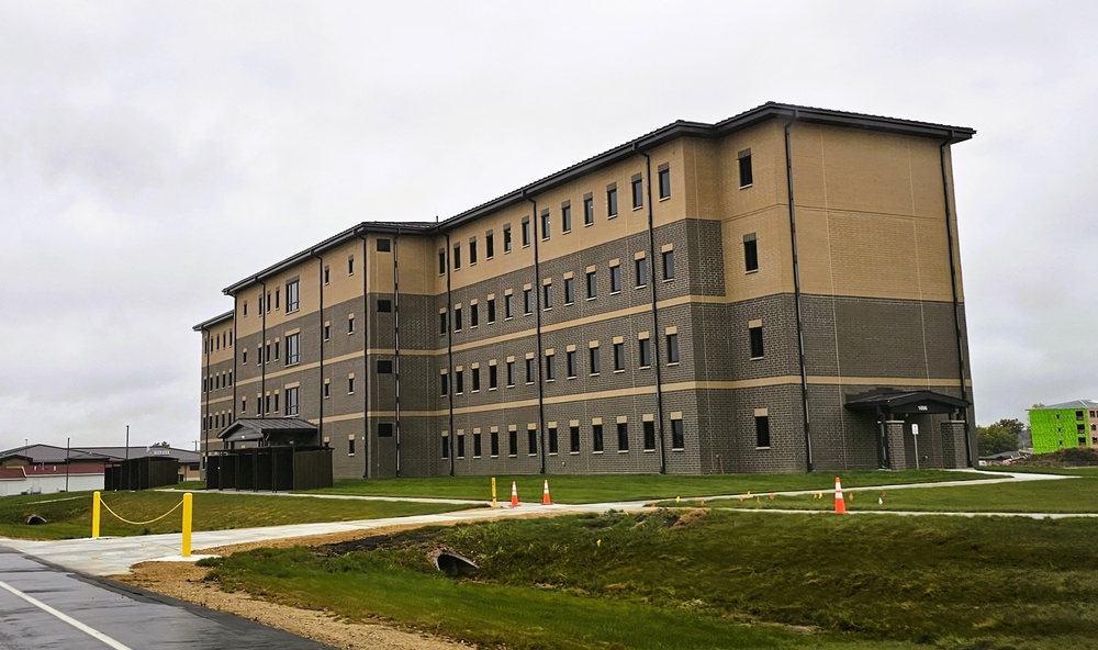 October 2025 construction operations for South Barracks Project at Fort McCoy