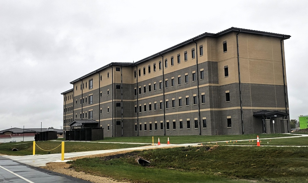 October 2025 construction operations for South Barracks Project at Fort McCoy