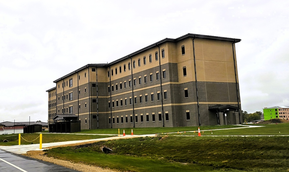 October 2025 construction operations for South Barracks Project at Fort McCoy