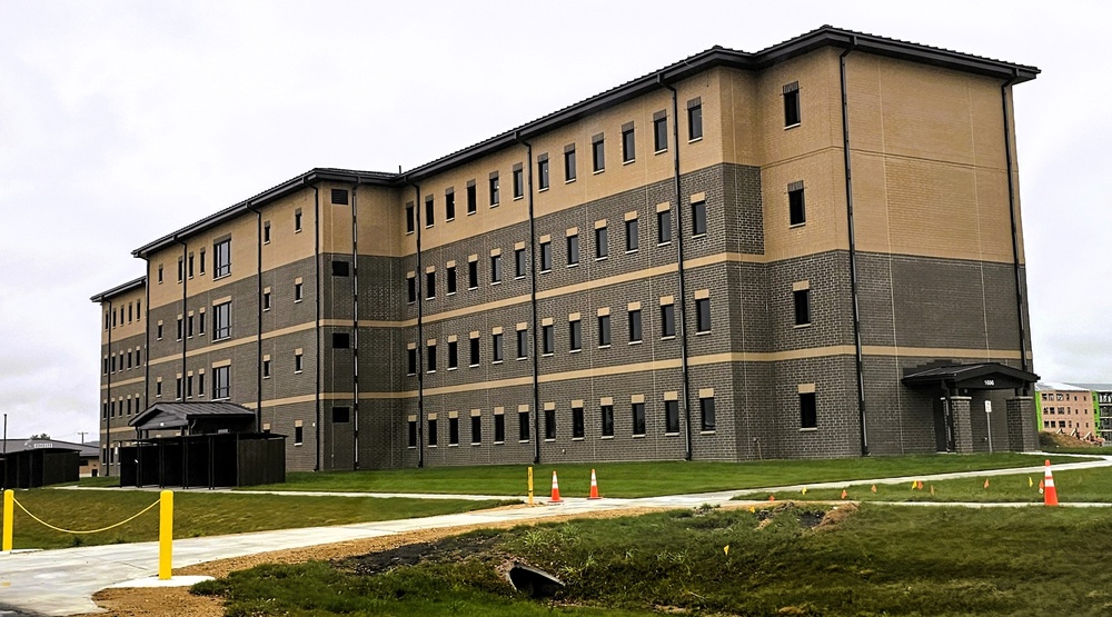 October 2025 construction operations for South Barracks Project at Fort McCoy