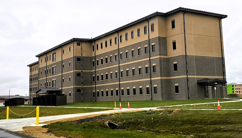 October 2025 construction operations for South Barracks Project at Fort McCoy