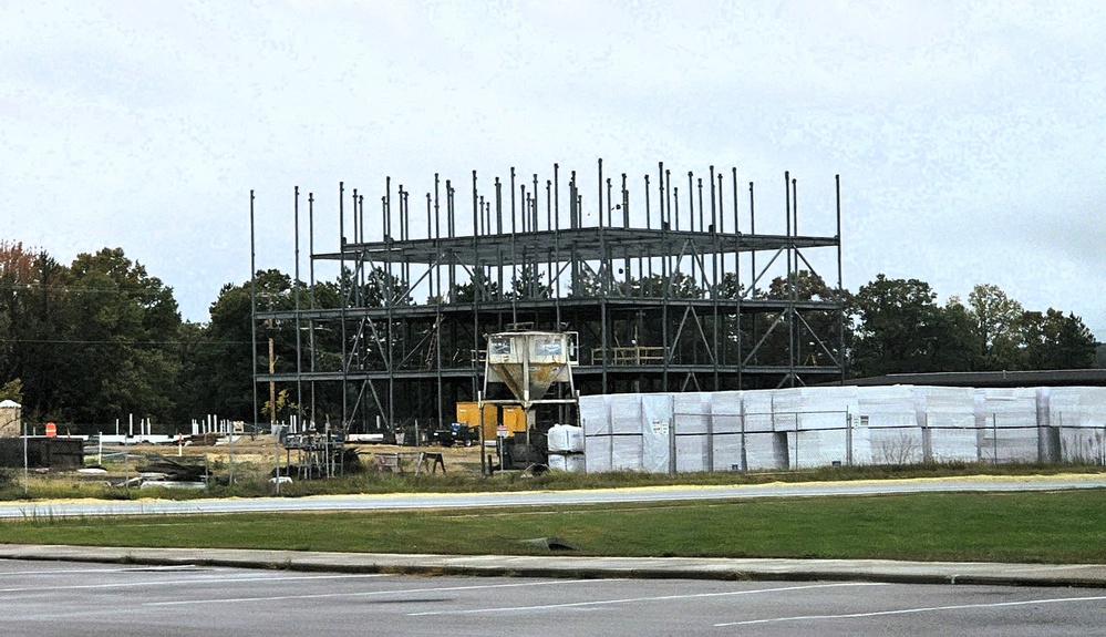 October 2025 construction operations for fiscal year 2024-funded $55.75 million Collective Training Officers Quarters Project at Fort McCoy