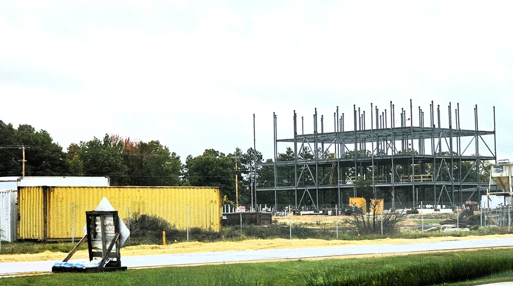 October 2025 construction operations for fiscal year 2024-funded $55.75 million Collective Training Officers Quarters Project at Fort McCoy