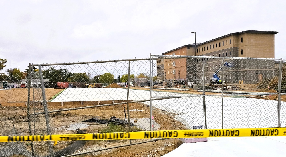 October 2025 construction operations of East Barracks Project at Fort McCoy