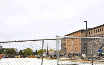 October 2025 construction operations of East Barracks Project at Fort McCoy