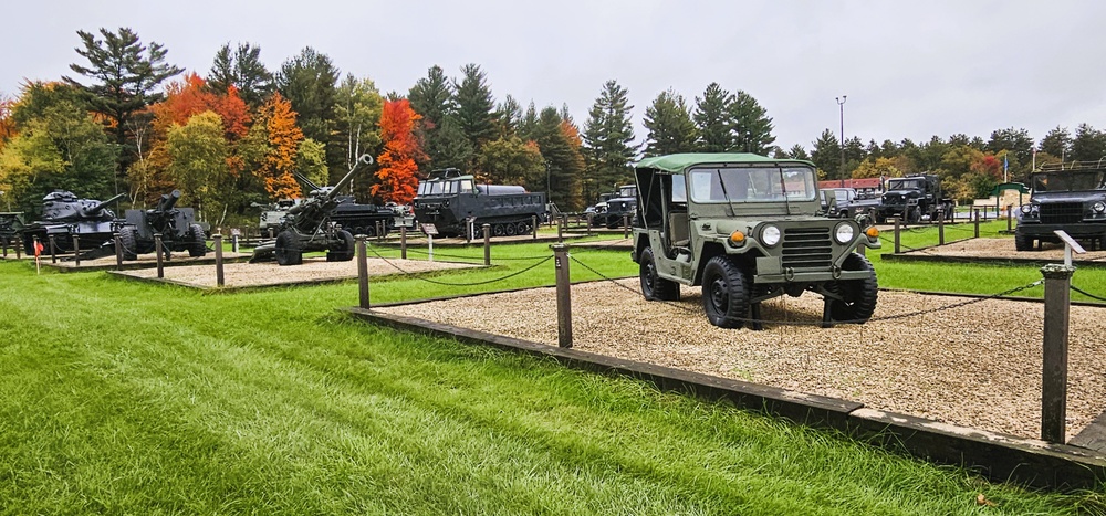 2025 Fall Colors at Fort McCoy's Equipment Park