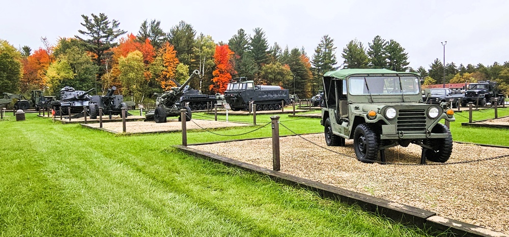 2025 Fall Colors at Fort McCoy's Equipment Park