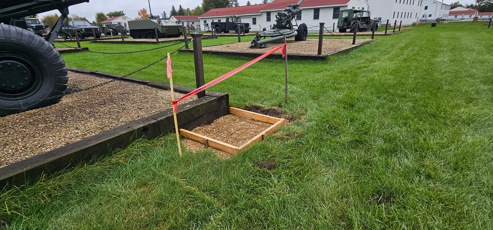 New concrete pads added to Fort McCoy's Commemorative Area
