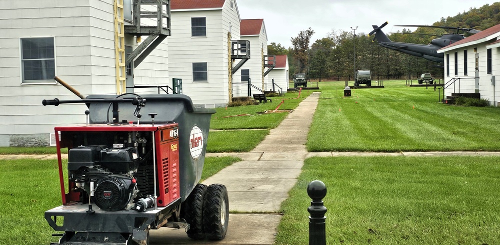 New concrete pads added to Fort McCoy's Commemorative Area