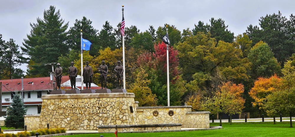 Fall Views of Veterans Memorial Plaza at Fort McCoy's Commemorative Area