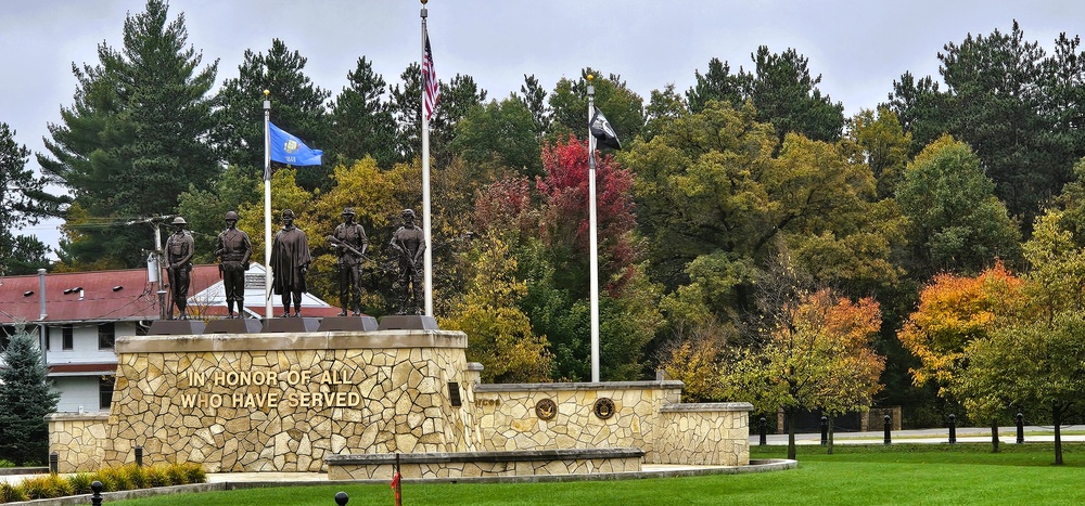 Fall Views of Veterans Memorial Plaza at Fort McCoy's Commemorative Area