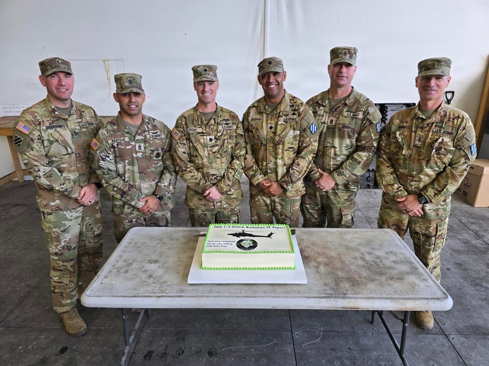 1-501st Attack Battalion transfer authority to 1-3 Attack Battalion
