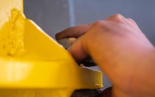 Ronald Reagan Sailors Install Door