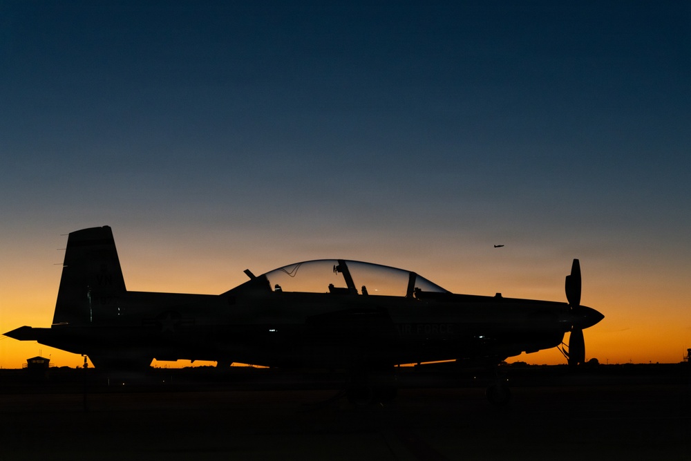 T-6 Flightline Sunset T-6 Flightline Sunset