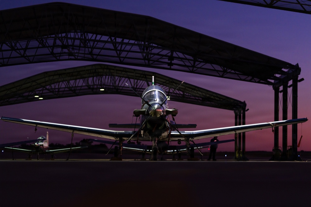 T-6 Flightline Sunset T-6 Flightline Sunset