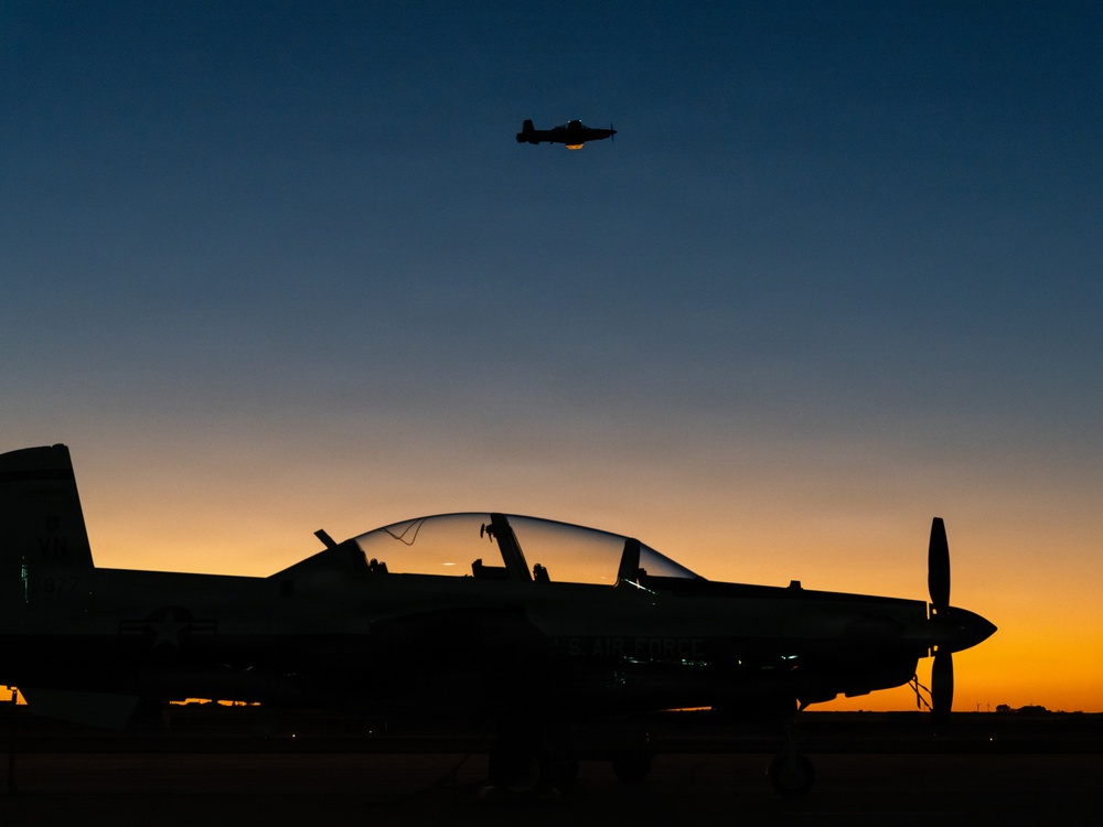 T-6 Flightline Sunset T-6 Flightline Sunset