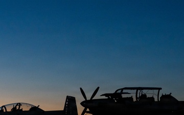 T-6 Flightline Sunset