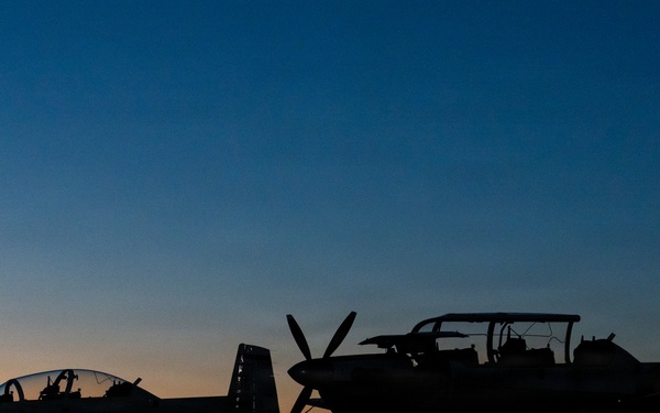 T-6 Flightline Sunset