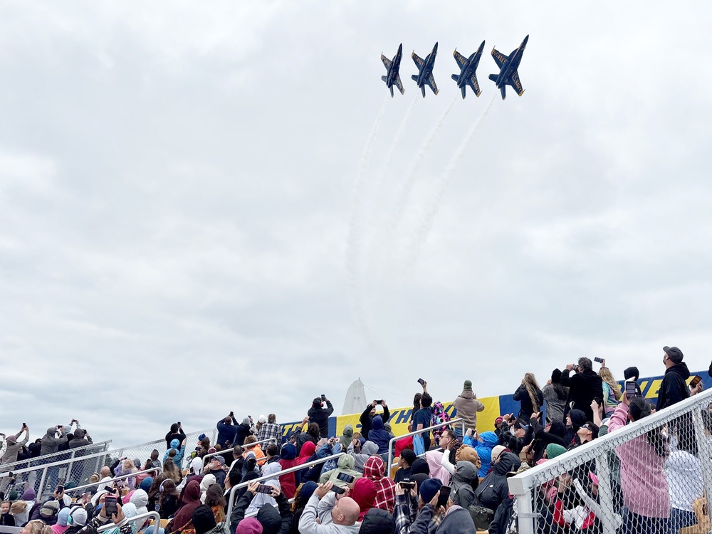 NAS Pensacola Hosts Naval Station Guantanamo Bay Non-mission Essential Personnel For Blue Angels Practice NAS Pensacola Hosts Naval Station Guantanamo Bay Non-mission Essential Personnel For Blue Angels Practice