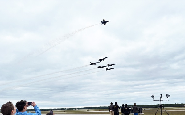 NAS Pensacola Hosts Naval Station Guantanamo Bay Non-Mission Essential Personnel For Blue Angels Practice