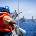 USS Iwo Jima Conducts a Replenshment-At-Sea with USNS Joshua Humphreys