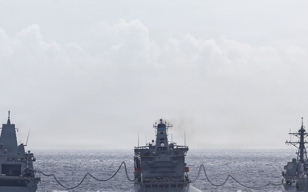 IWO ARG Replinshment-At-Sea with USNS Joshua Humphreys