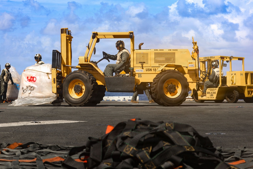 USS Iwo Jima Conducts Replenishment at Sea