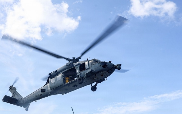 USS Iwo Jima Conducts Replenishment at Sea