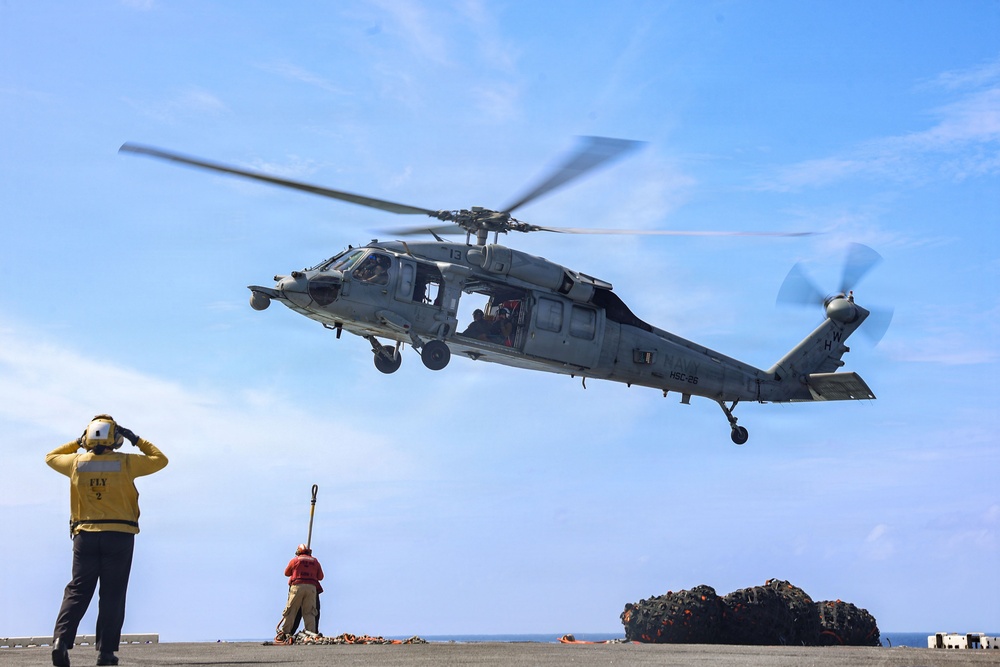 USS Iwo Jima Conducts Replenishment at Sea