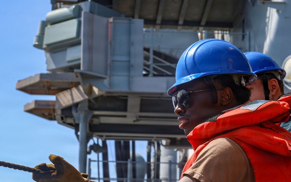 USS Iwo Jima Conducts Replenishment at Sea