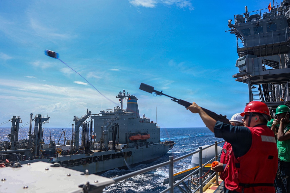 USS Iwo Jima Conducts Replenishment at Sea