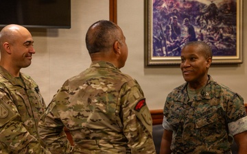 U.S. Marine Corps Col. Austine L. Rawllins Meets With Chilean Marine Corps Leadership during SPWG