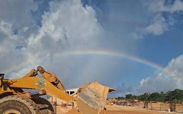 Bulldozers At Work on Camp Blaz