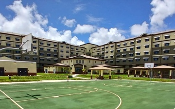 A Finished Basketball Court on Camp Blaz