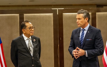 SW Hegseth Bilat with Malaysia MOD