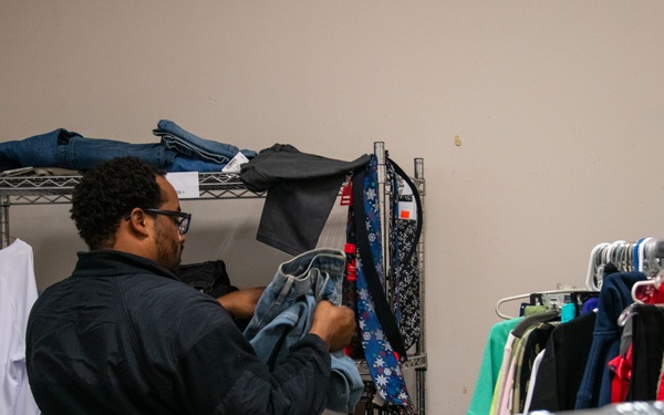 Sailors Utilize Chapel Closet