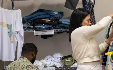 Sailors Utilize Chapel Closet