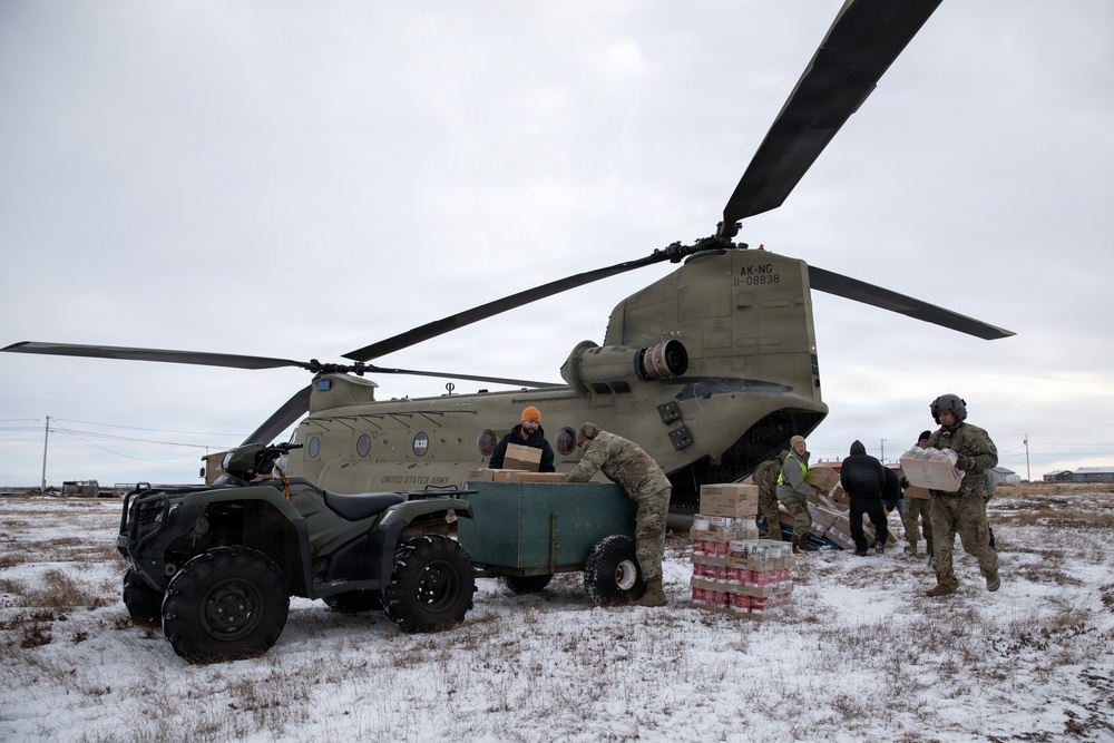 AKOM delivers relief supplies to Nunapitchuk, Alaska during Operation Halong Response AKOM delivers relief supplies to Nunapitchuk, Alaska during Operation Halong Response