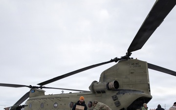 Alaska Organized Milita delivers food to isolated Nunapitchuk school